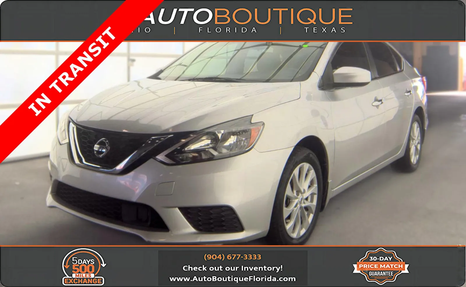 Silver 2019 Nissan Sentra SV for sale in Jacksonville, FL