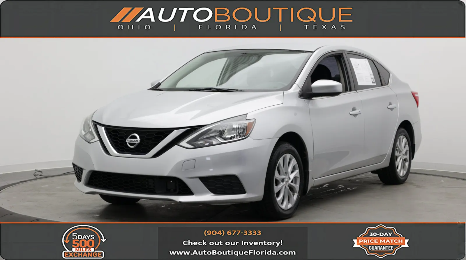 Silver 2019 Nissan Sentra SV for sale in Jacksonville, FL