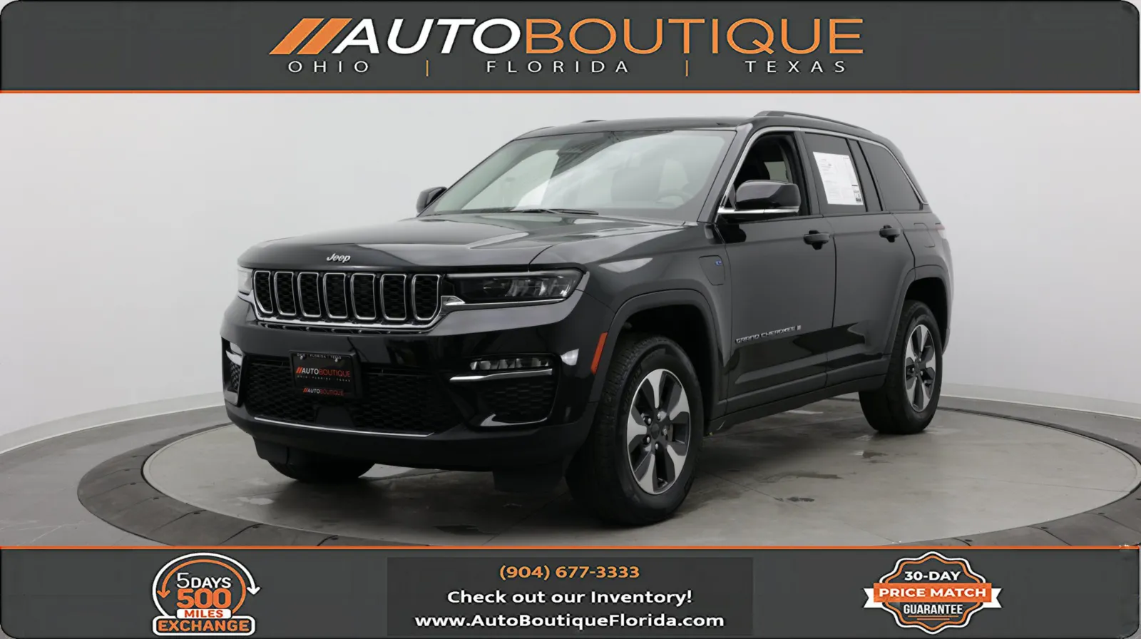 Black 2022 Jeep Grand Cherokee 4xe for sale in Jacksonville, FL