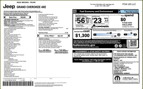 Photos of 2022 Jeep Grand Cherokee 4xe for sale in Jacksonville, FL at Auto Boutique Florida