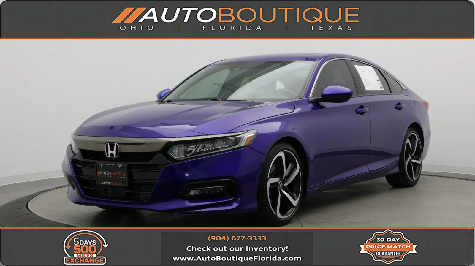 Blue 2020 Honda Accord Sedan Sport for sale in Jacksonville, FL