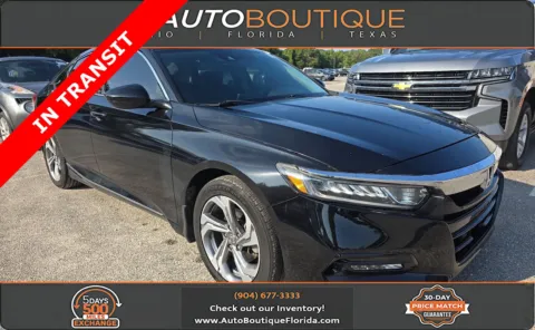 Black 2019 Honda Accord Sedan EX 1.5T for sale in Jacksonville, FL