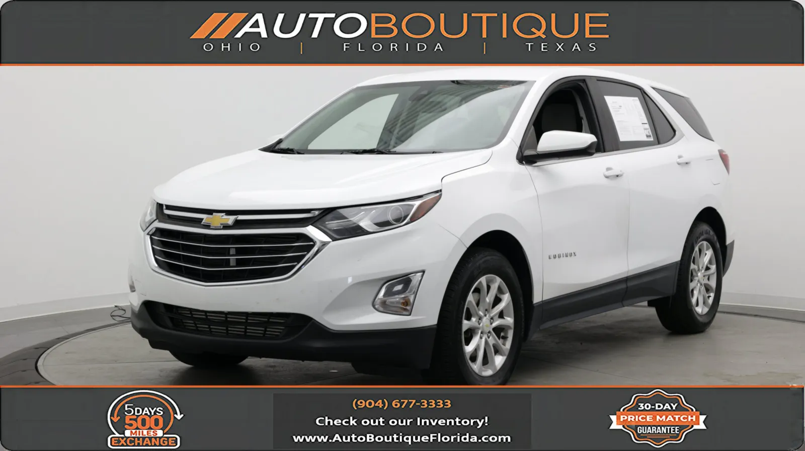 White 2021 Chevrolet Equinox LT for sale in Jacksonville, FL