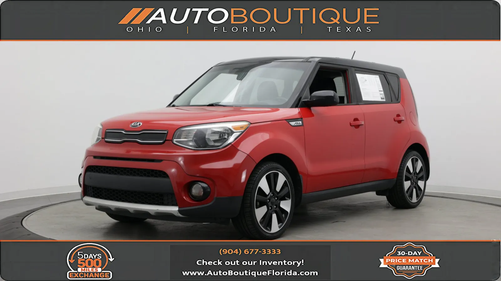 Red 2018 Kia Soul + for sale in Jacksonville, FL
