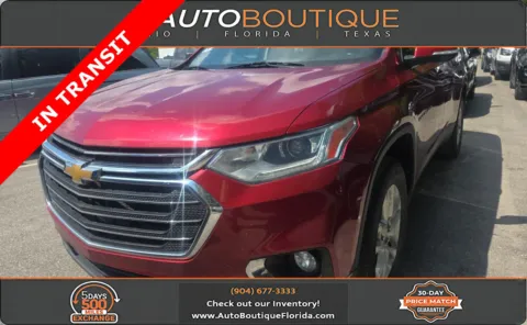 Red 2021 Chevrolet Traverse LT Cloth for sale in Jacksonville, FL
