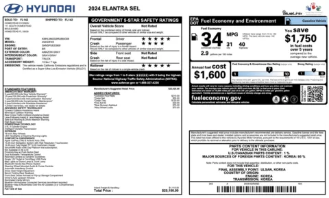 More photos of 2024 Hyundai Elantra SEL at Auto Boutique Florida, FL