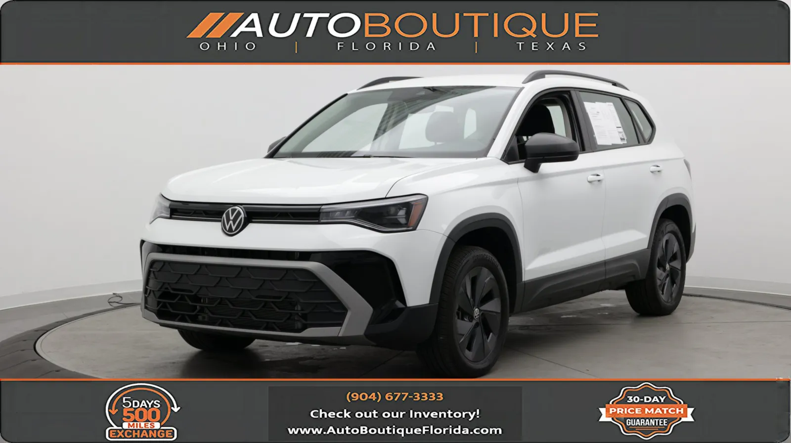 White 2025 Volkswagen Taos S for sale in Jacksonville, FL