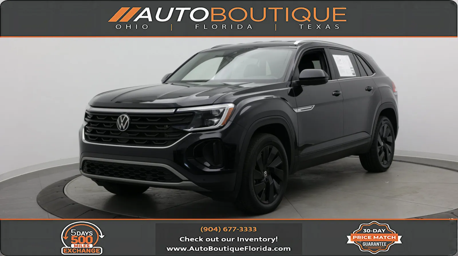 Black 2024 Volkswagen Atlas Cross Sport 2.0T SE w/Technology for sale in Jacksonville, FL