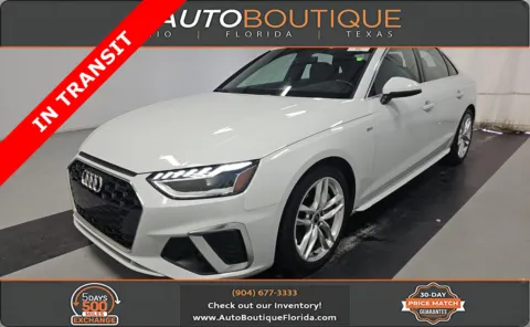 White 2023 Audi A4 Sedan S line Premium for sale in Jacksonville, FL