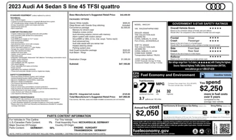 More photos of 2023 Audi A4 Sedan S line Premium at Auto Boutique Florida, FL