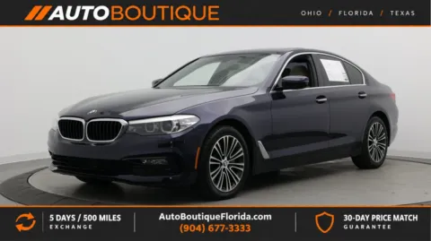 Blue 2017 BMW 5 Series 530i for sale in Jacksonville, FL