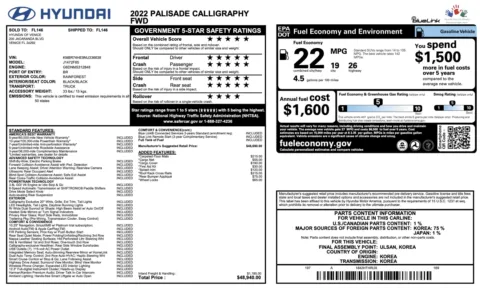 More photos of 2022 Hyundai Palisade Calligraphy at Auto Boutique Florida, FL