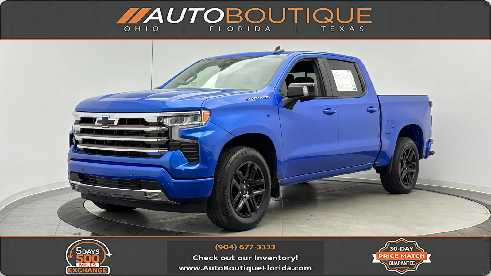 Blue 2025 Chevrolet Silverado 1500 RST for sale in Jacksonville, FL