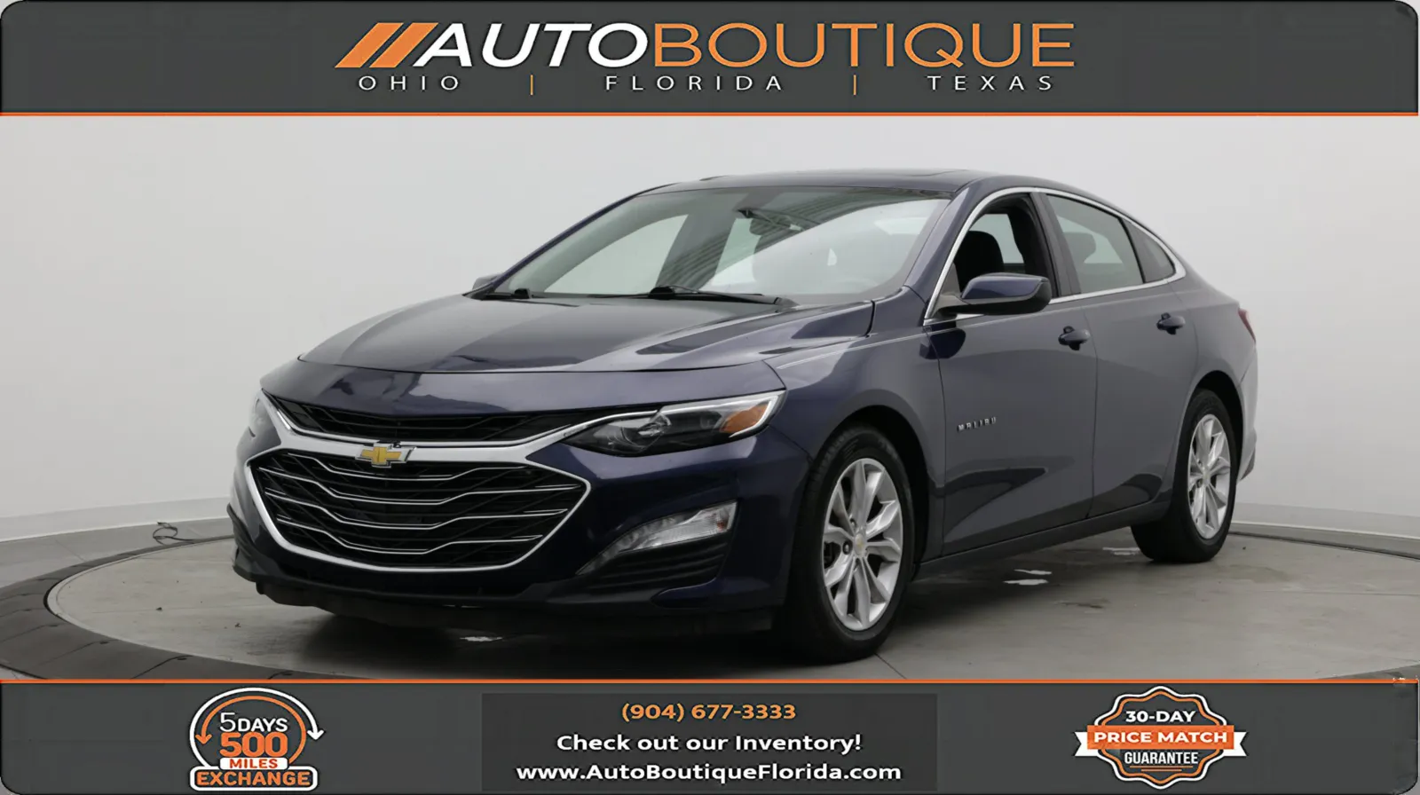 Blue 2022 Chevrolet Malibu LT for sale in Jacksonville, FL