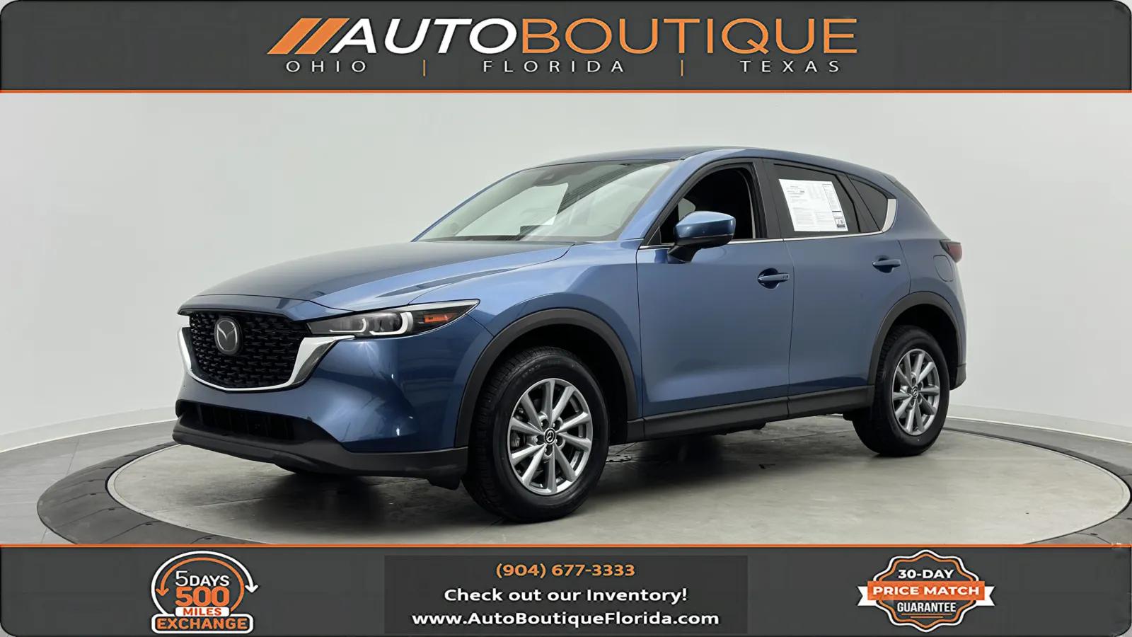 Blue 2023 Mazda CX-5 2.5 S Select Package for sale in Jacksonville, FL