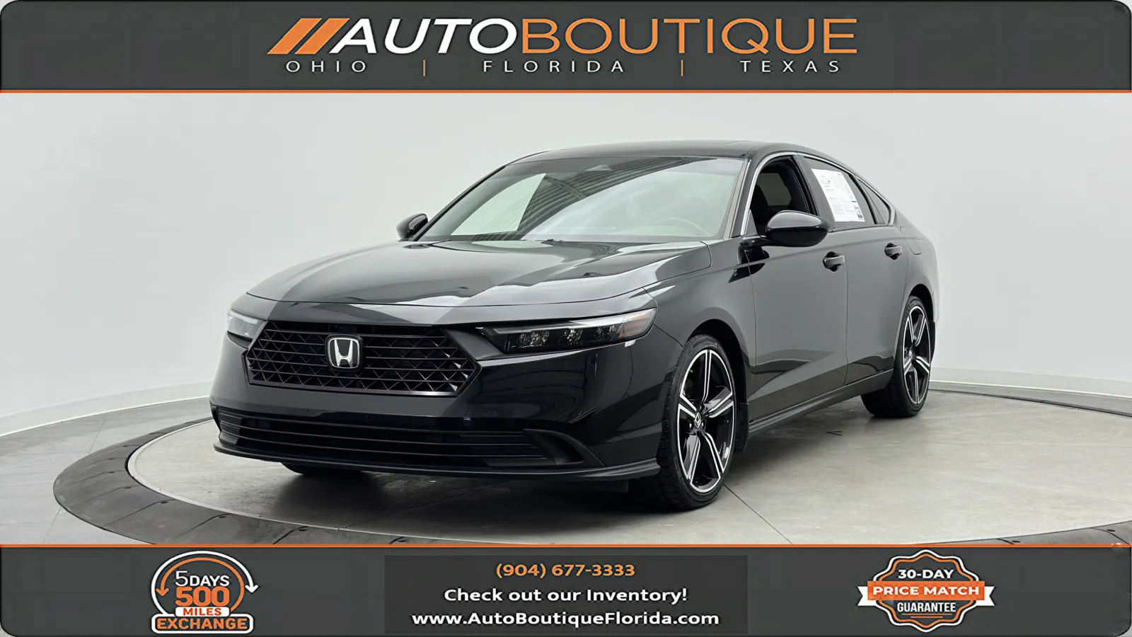 Black 2024 Honda Accord Hybrid Sport for sale in Jacksonville, FL