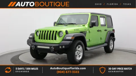Green 2020 Jeep Wrangler Unlimited Sport for sale in Jacksonville, FL
