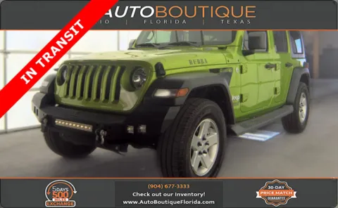 Green 2020 Jeep Wrangler Unlimited Sport for sale in Jacksonville, FL