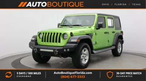 Green 2020 Jeep Wrangler Unlimited Sport for sale in Jacksonville, FL
