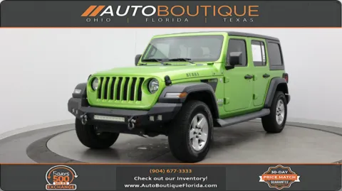 Green 2020 Jeep Wrangler Unlimited Sport for sale in Jacksonville, FL