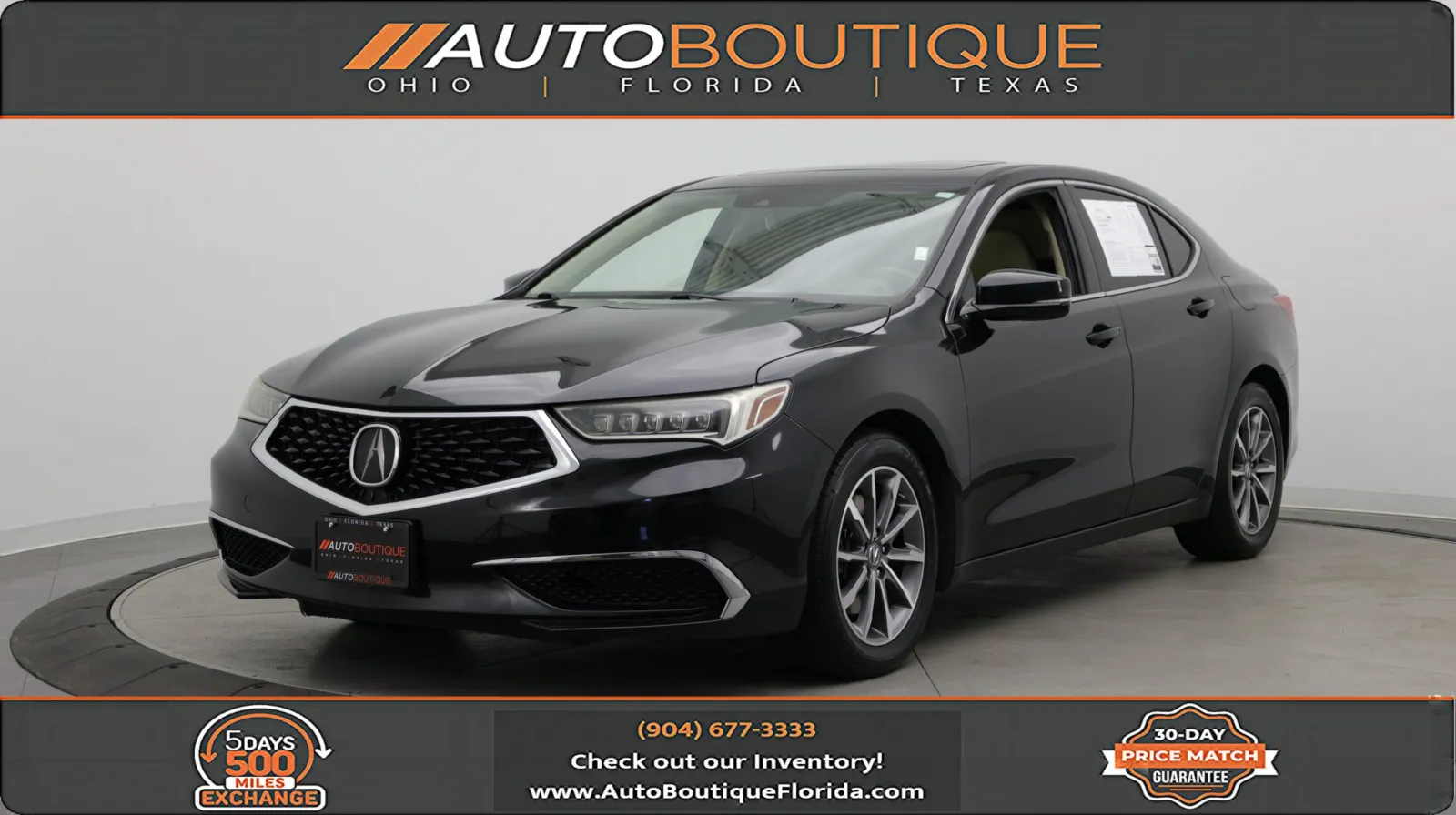 Black 2020 Acura TLX for sale in Jacksonville, FL