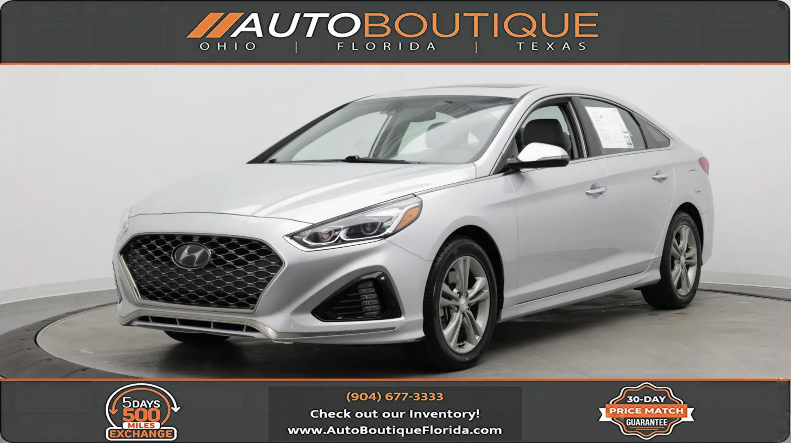 Silver 2019 Hyundai Sonata Limited for sale in Jacksonville, FL