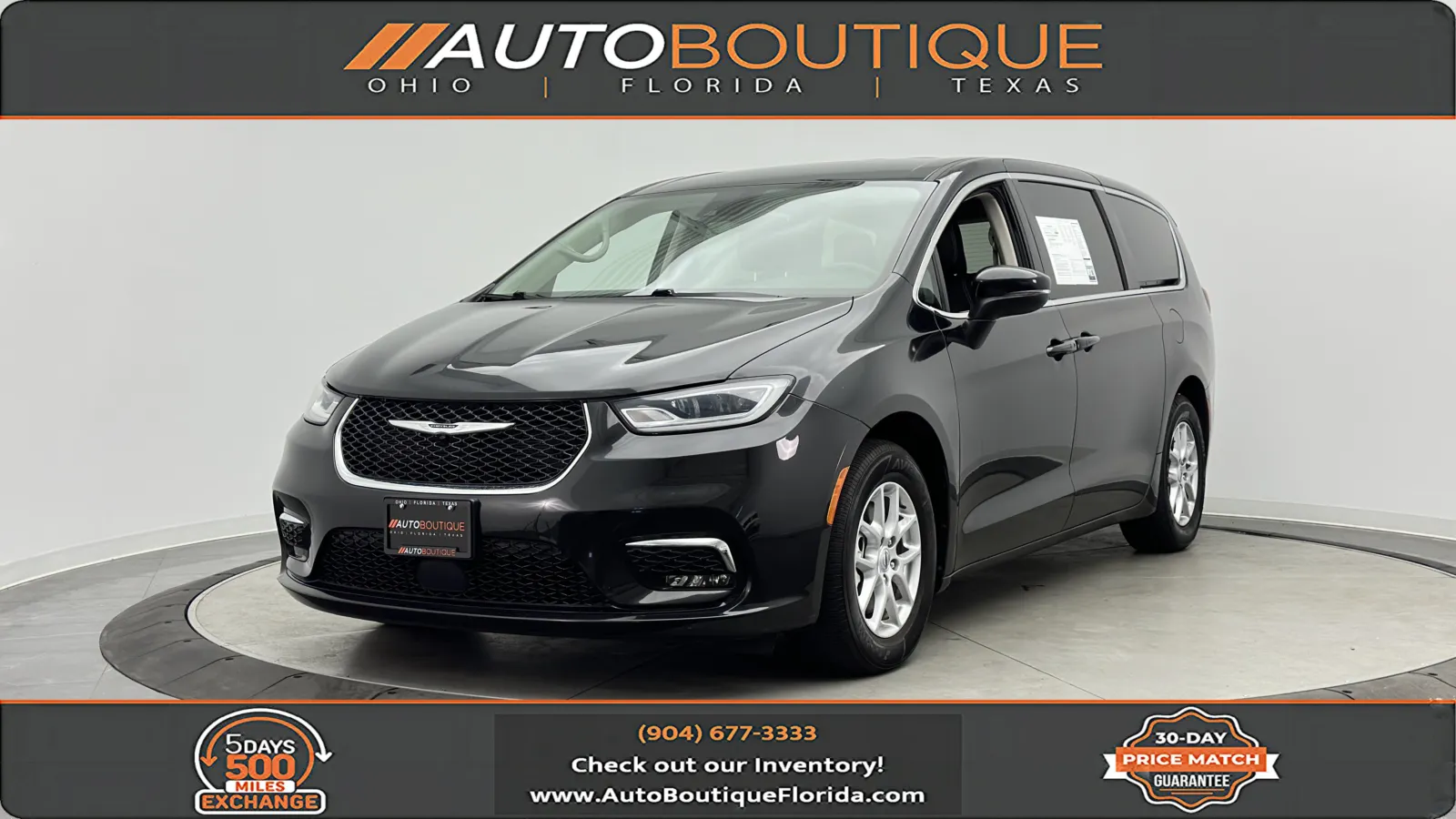 Black 2023 Chrysler Pacifica Touring L for sale in Jacksonville, FL