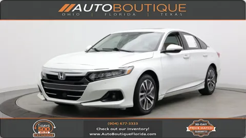 White 2021 Honda Accord Hybrid EX-L for sale in Jacksonville, FL