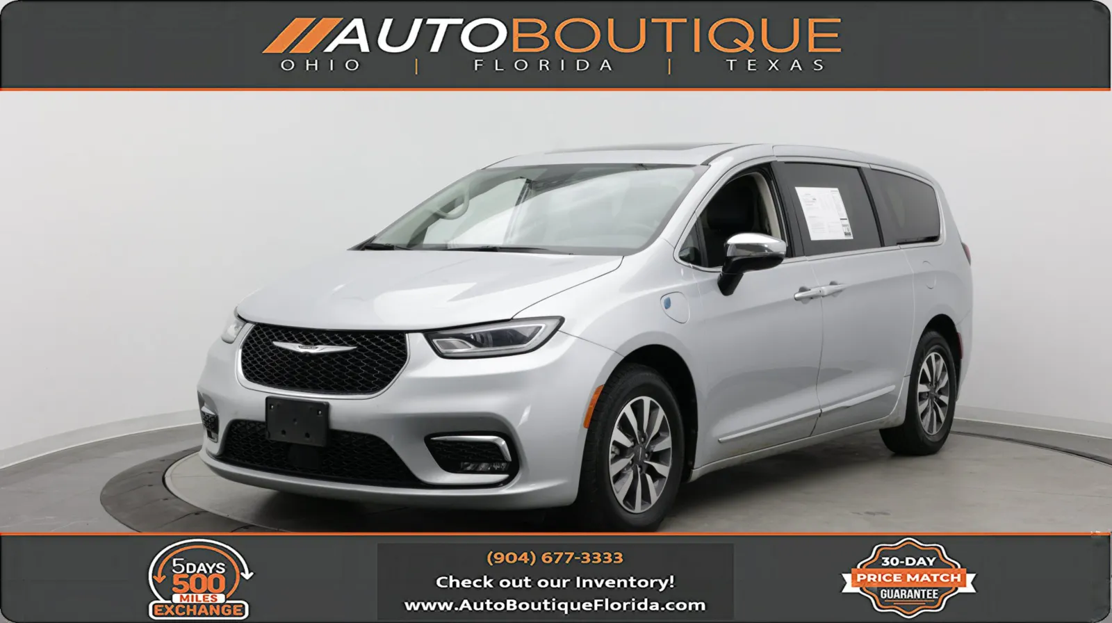 Silver 2023 Chrysler Pacifica Hybrid Limited for sale in Jacksonville, FL