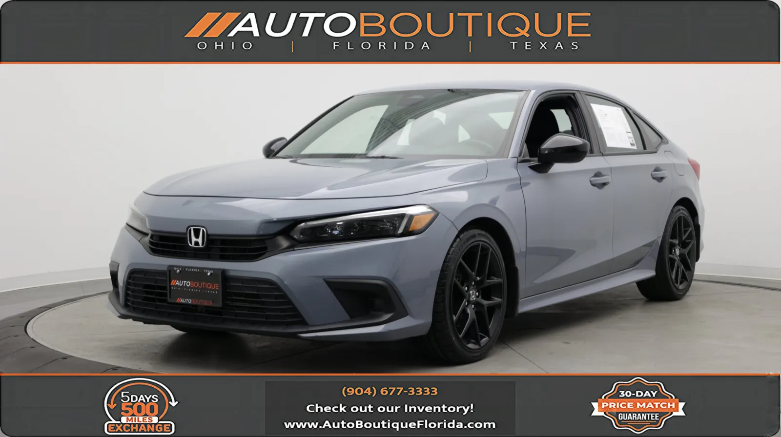 Blue 2022 Honda Civic Sedan Sport for sale in Jacksonville, FL
