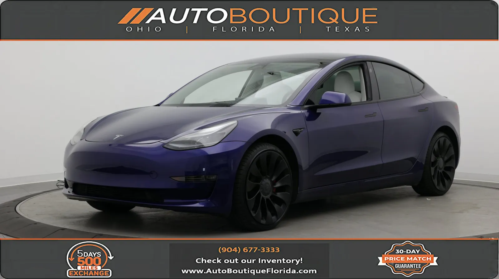 Blue 2023 Tesla Model 3 Performance for sale in Jacksonville, FL