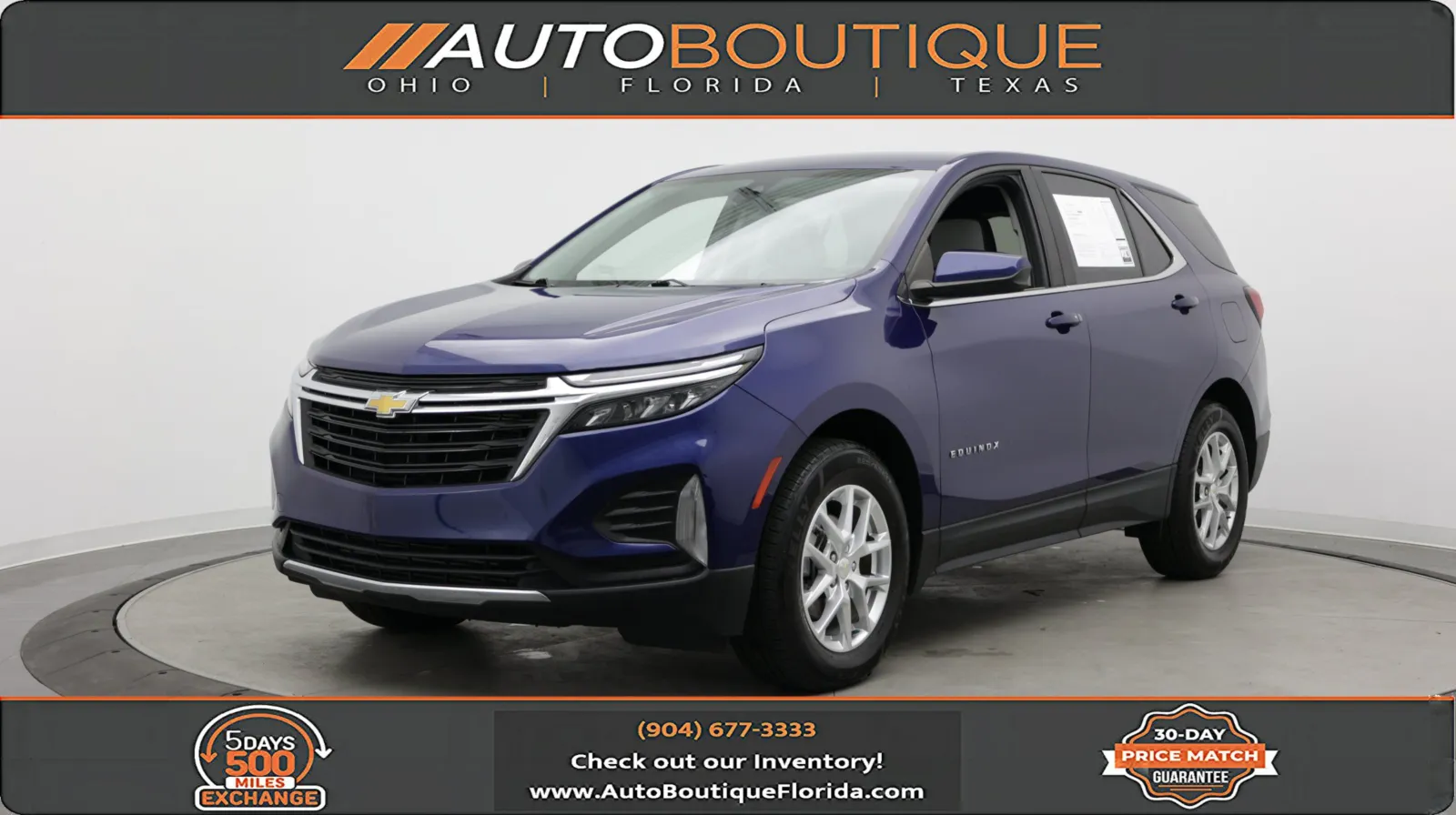 Blue 2022 Chevrolet Equinox LT for sale in Jacksonville, FL