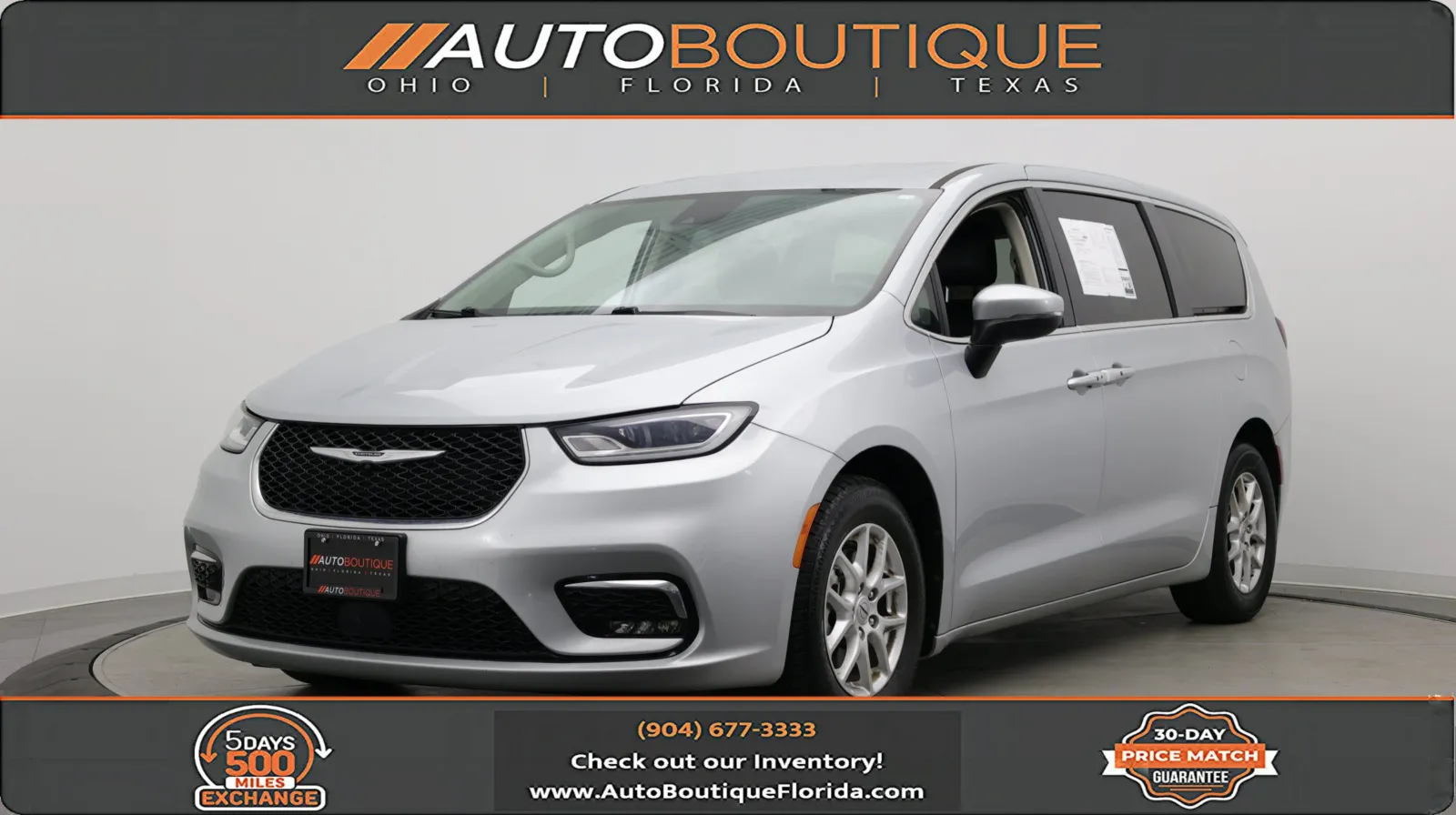 Silver 2023 Chrysler Pacifica Touring L for sale in Jacksonville, FL