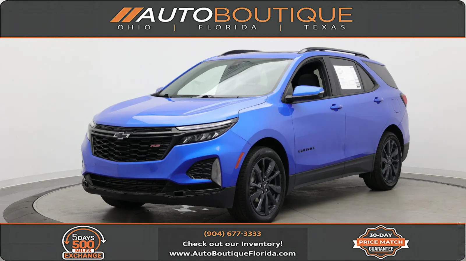 Blue 2024 Chevrolet Equinox RS for sale in Jacksonville, FL