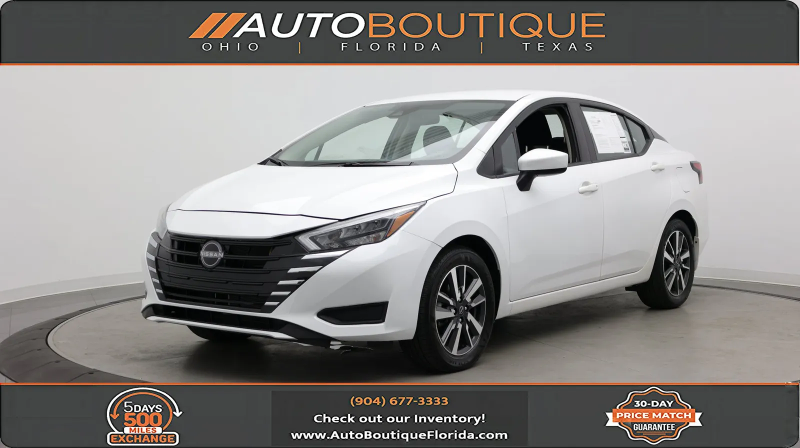White 2025 Nissan Versa SV for sale in Jacksonville, FL