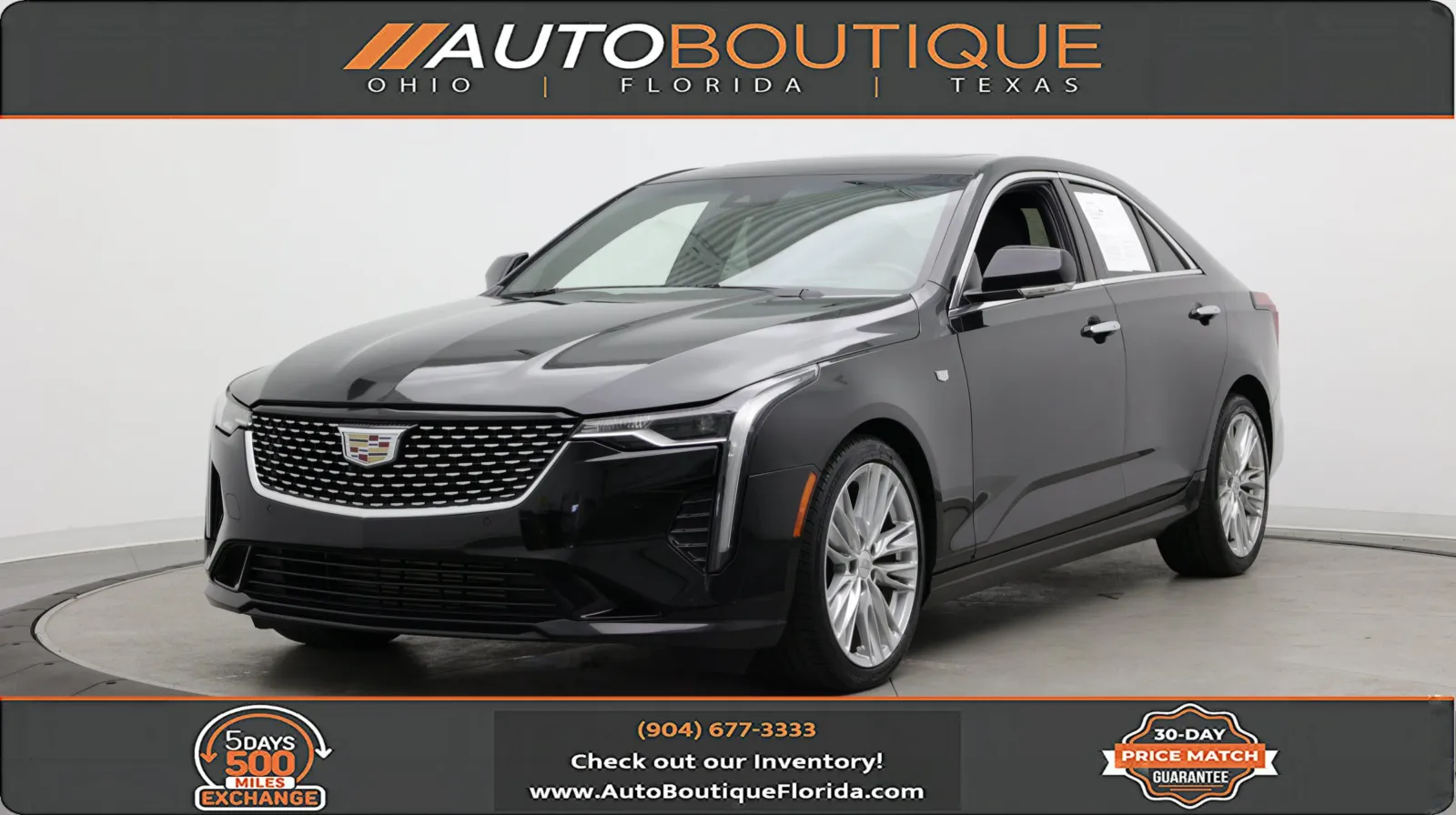 Black 2023 Cadillac CT4 Premium Luxury for sale in Jacksonville, FL