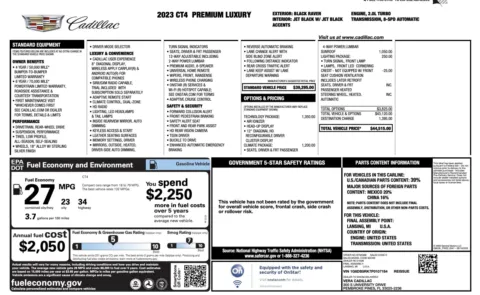 More photos of 2023 Cadillac CT4 Premium Luxury at Auto Boutique Florida, FL