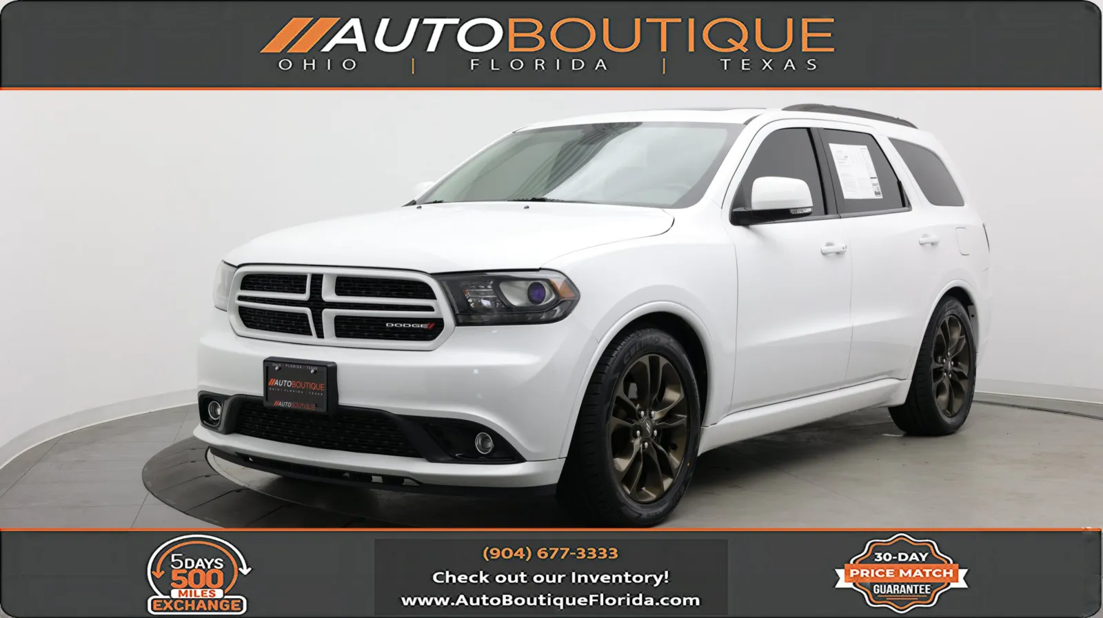 White 2018 Dodge Durango GT for sale in Jacksonville, FL