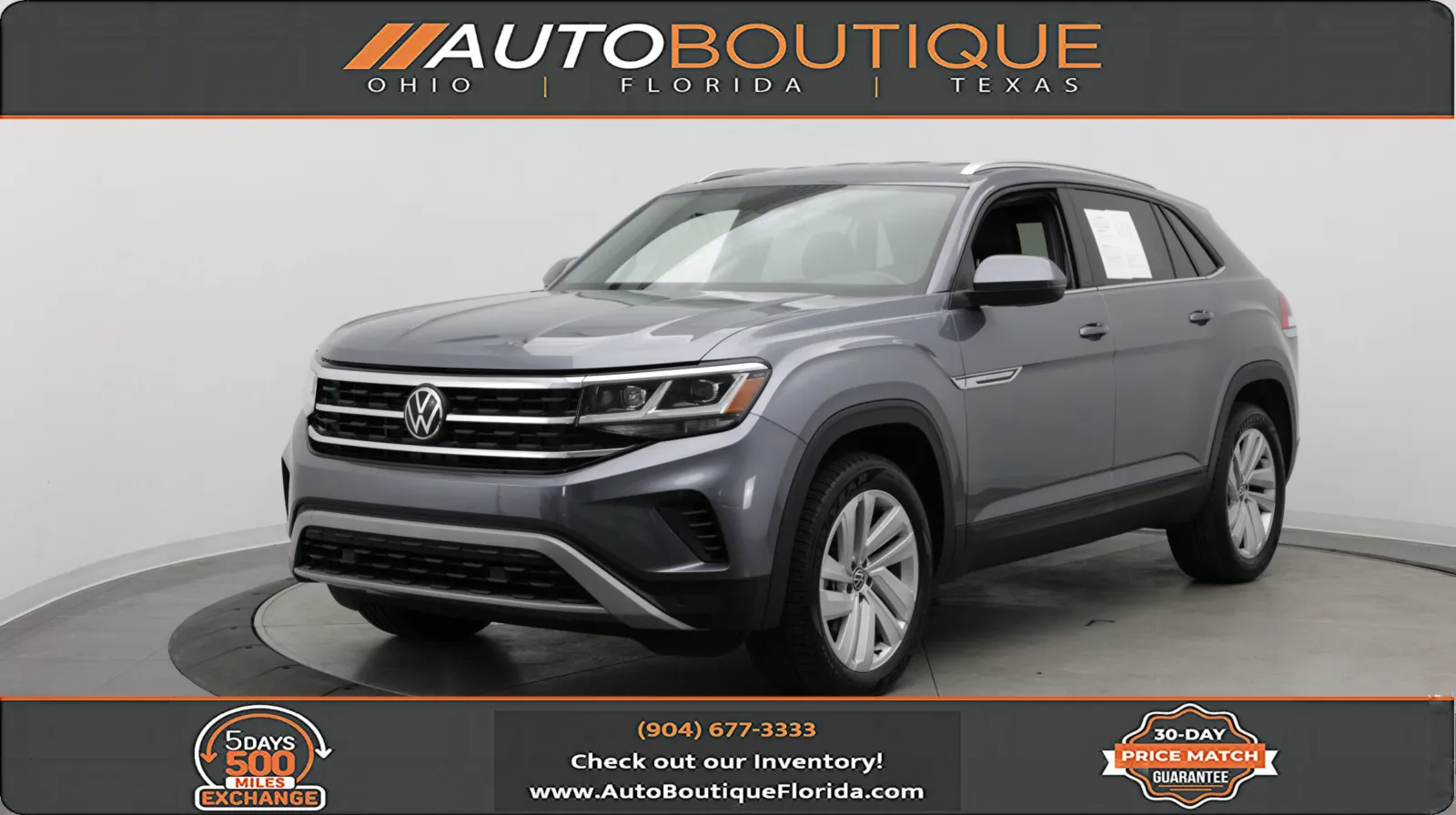 Gray 2023 Volkswagen Atlas Cross Sport 3.6L V6 SE w/Technology for sale in Jacksonville, FL