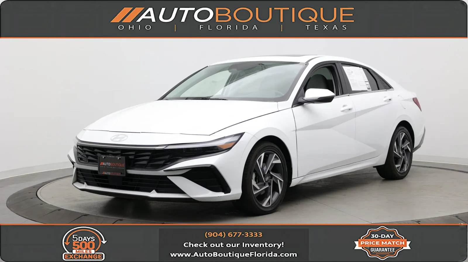 White 2025 Hyundai Elantra Limited for sale in Jacksonville, FL