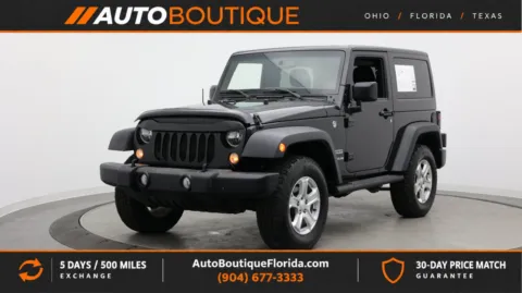 Black 2016 Jeep Wrangler Sport for sale in Jacksonville, FL