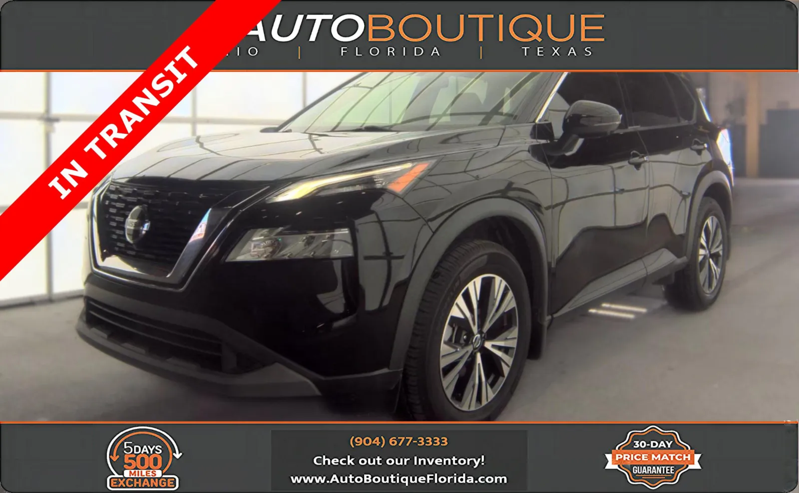 Black 2021 Nissan Rogue SV for sale in Jacksonville, FL