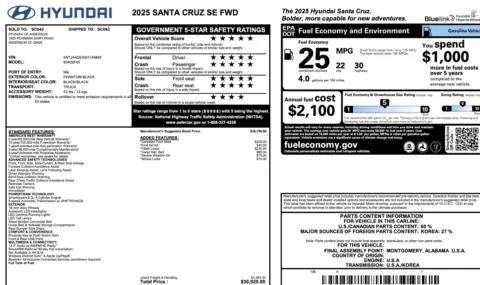 More photos of 2025 Hyundai Santa Cruz SE at Auto Boutique Florida, FL