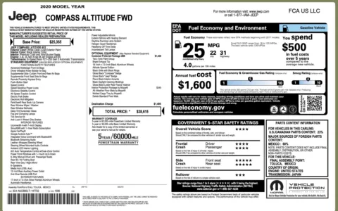 More photos of 2020 Jeep Compass Altitude at Auto Boutique Florida, FL