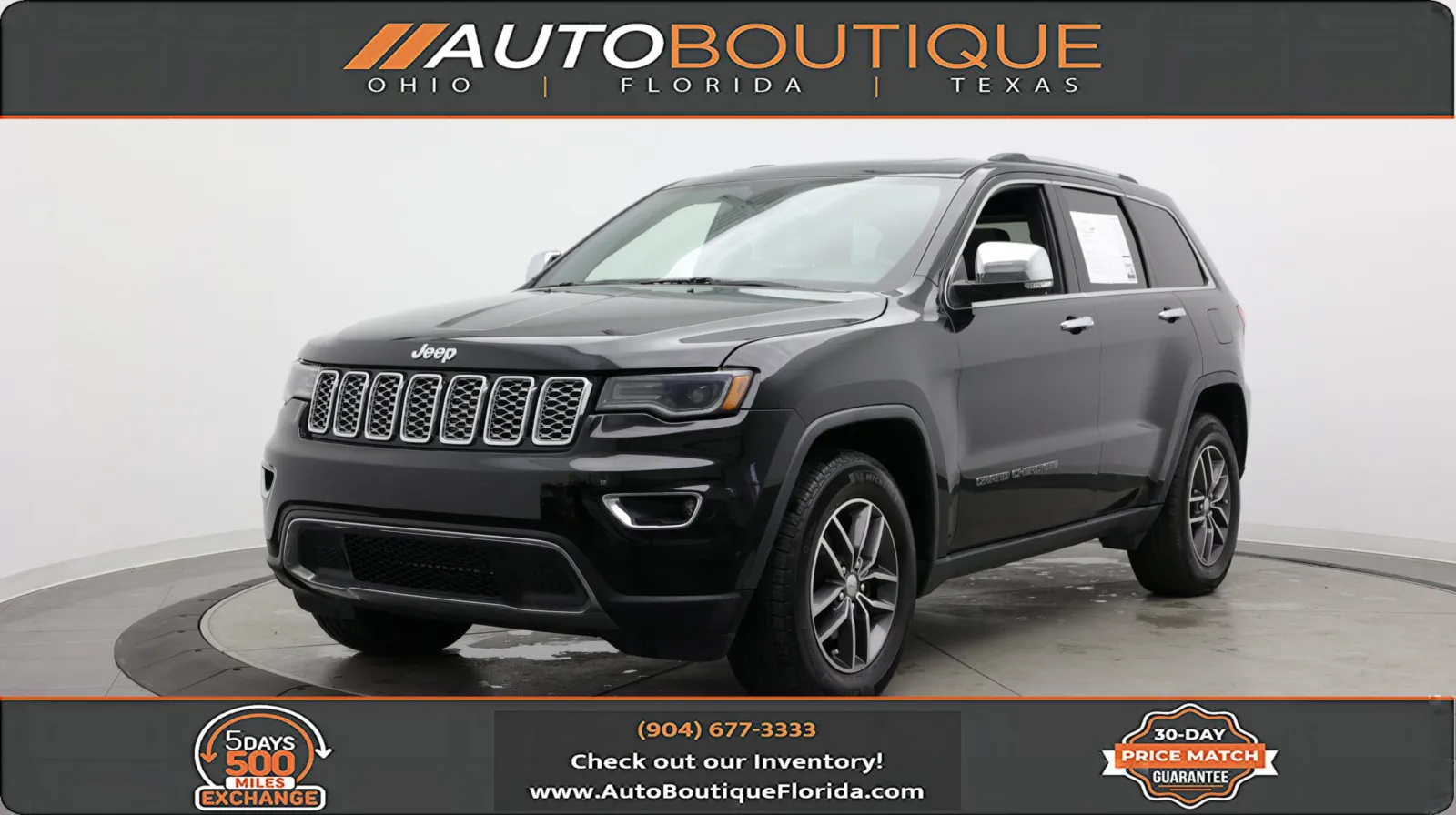 Black 2017 Jeep Grand Cherokee Limited for sale in Jacksonville, FL