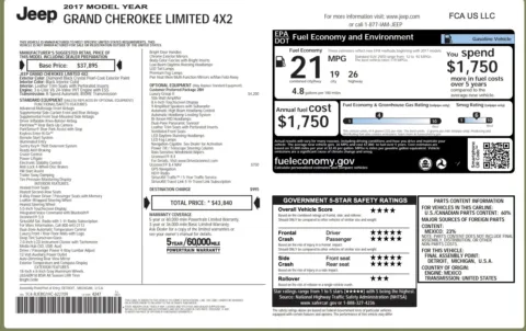 More photos of 2017 Jeep Grand Cherokee Limited at Auto Boutique Florida, FL