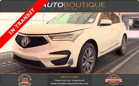 White 2019 Acura RDX w/Technology Pkg for sale in Jacksonville, FL