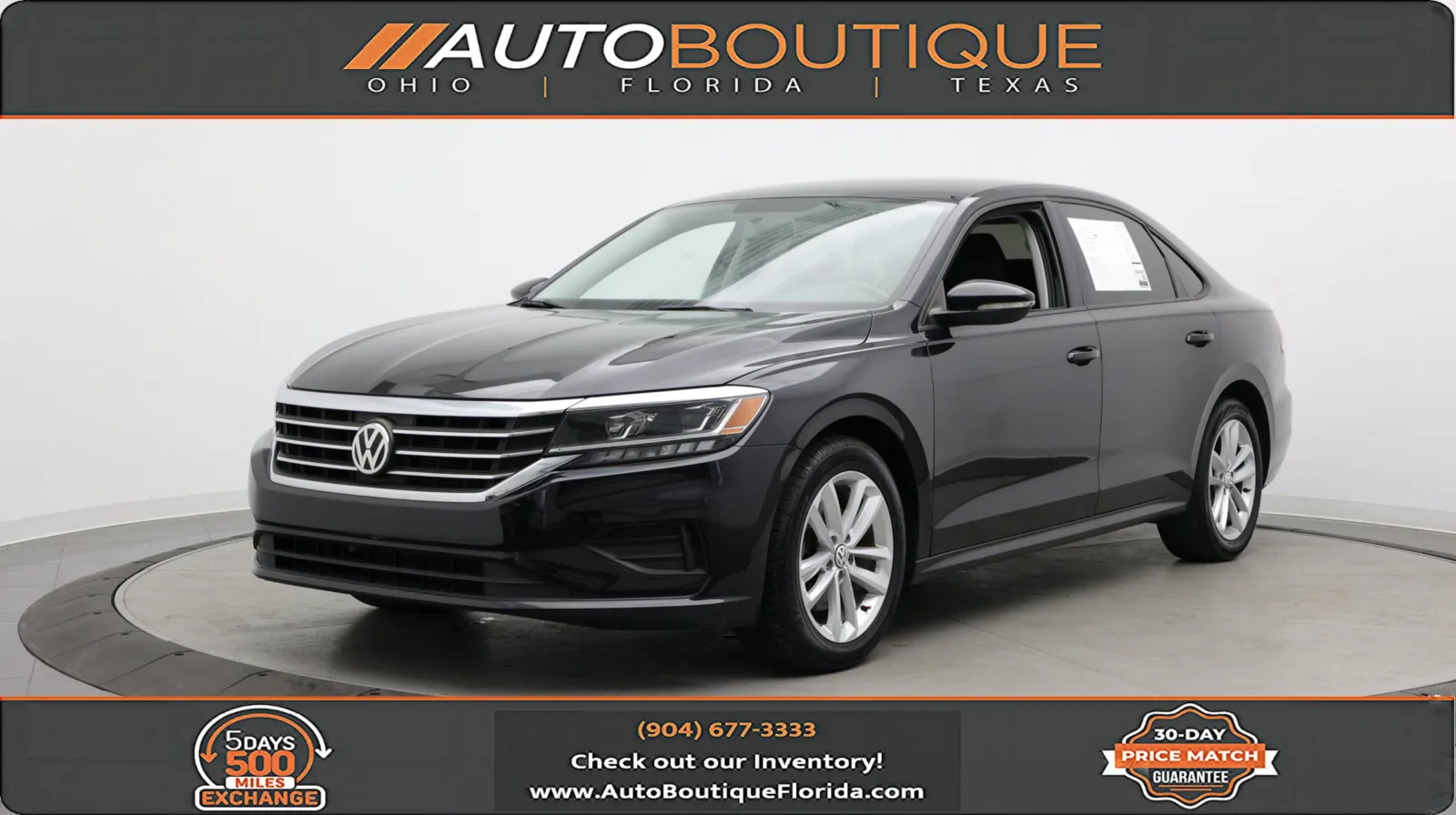 Black 2020 Volkswagen Passat 2.0T S for sale in Jacksonville, FL