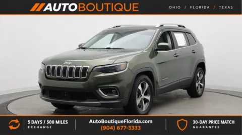 Green 2021 Jeep Cherokee Limited for sale in Jacksonville, FL