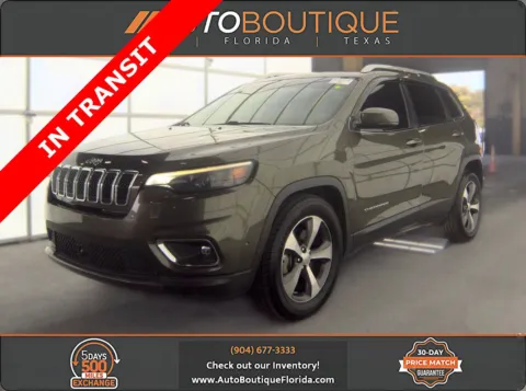 Green 2021 Jeep Cherokee Limited for sale in Jacksonville, FL